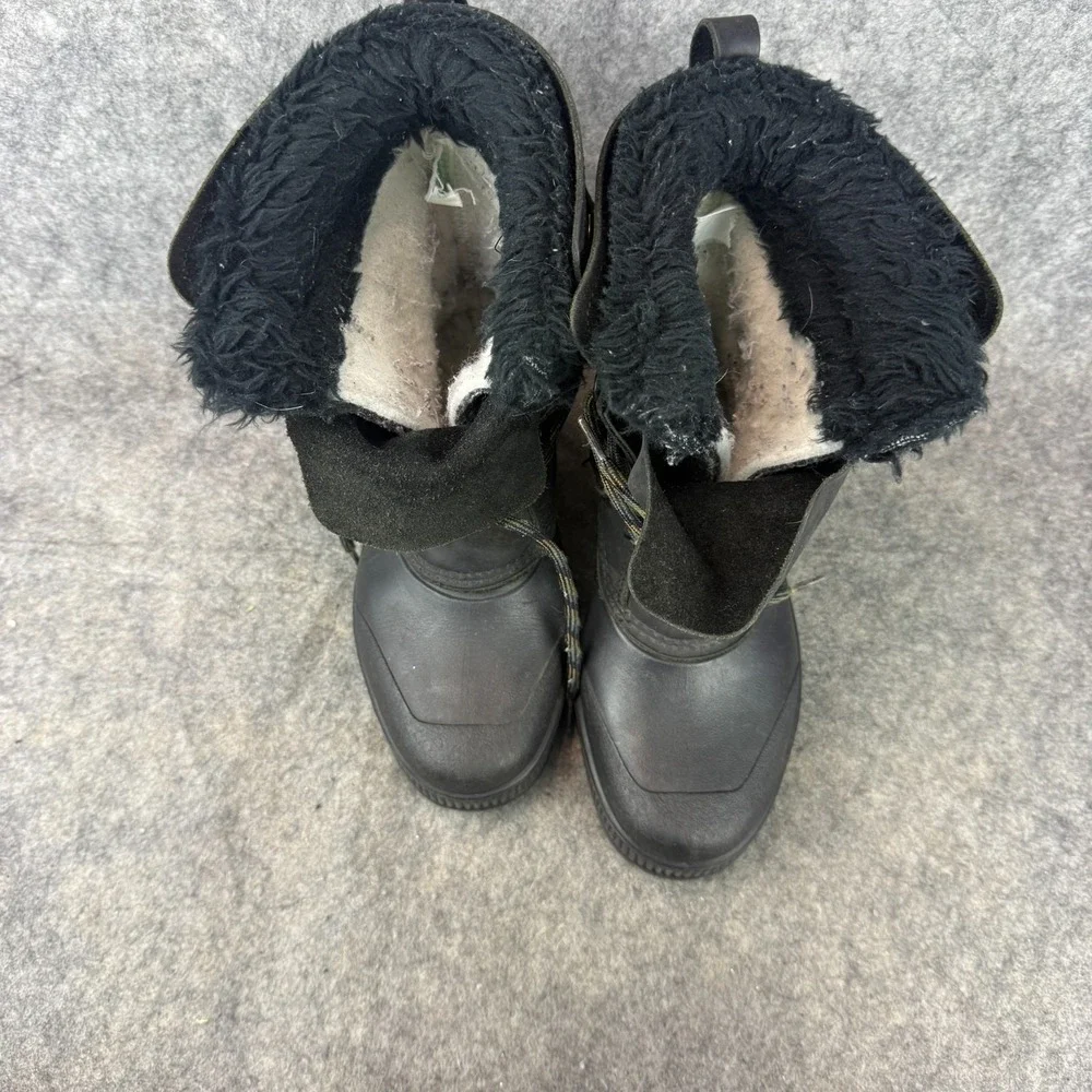 SOREL Badger Womens Sz 6 Winter Snow Boots‎ Removable Felt Liners Canada NICE!